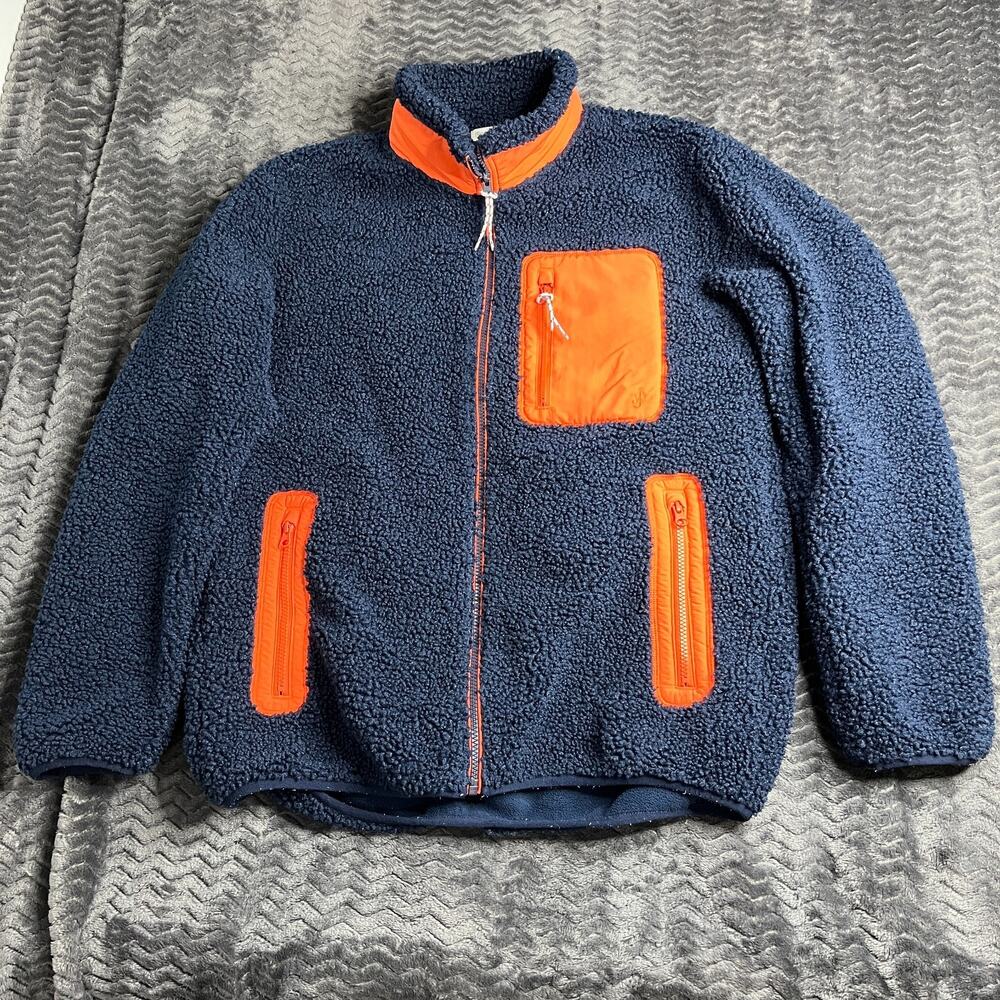 JW Anderson x Uniqlo Sherpa Fleece Jacket Full Zip Outdoor Men Size L